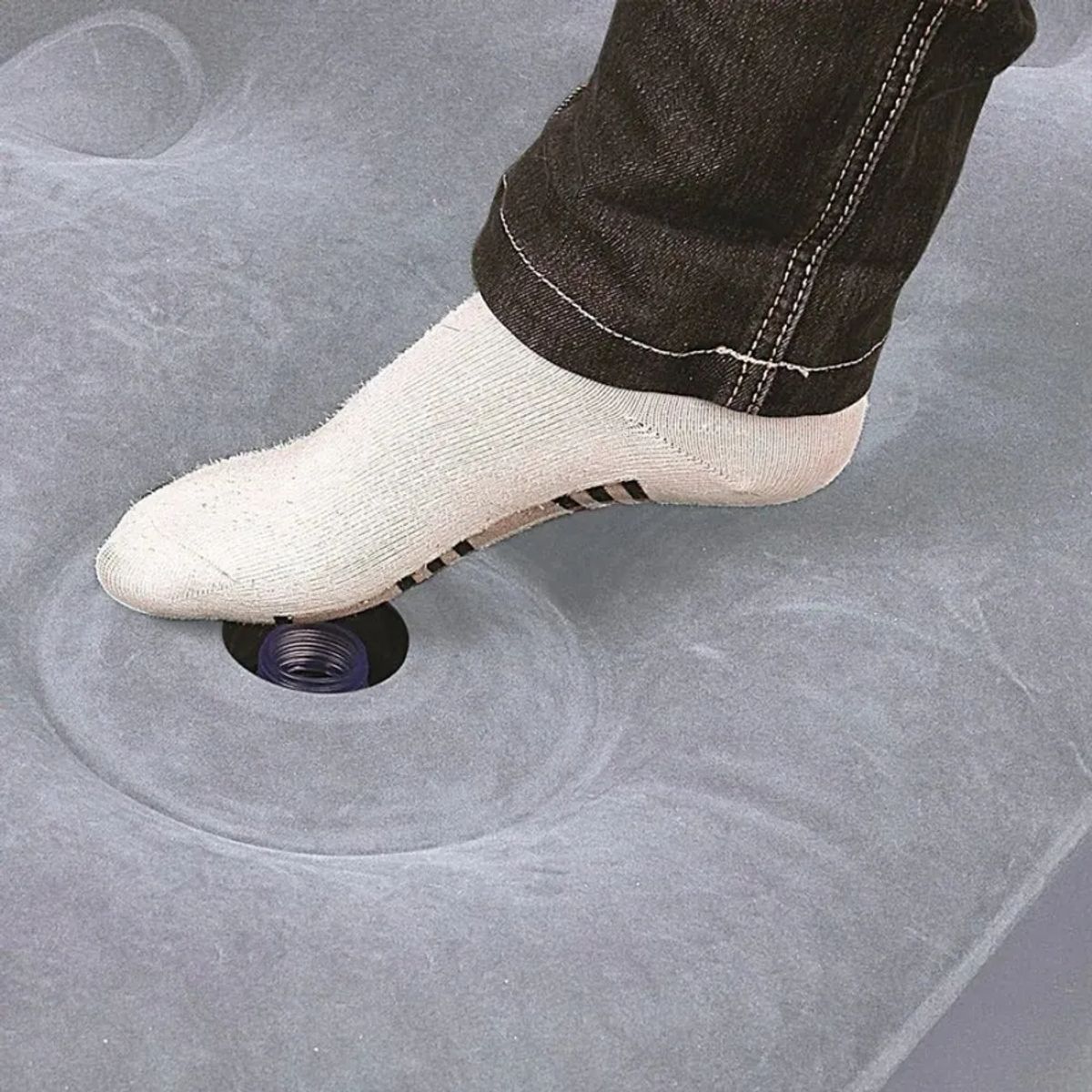 GENERICO - Colchon Inflable 2 Plazas Coleman® Con Bomba De Aire Pie Gris