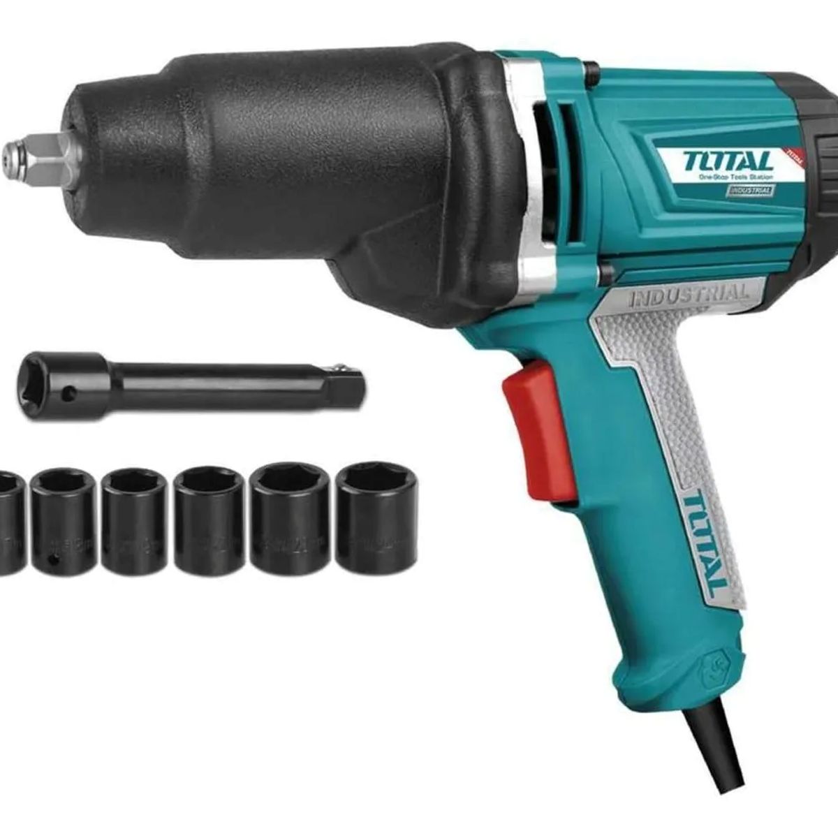 TOTAL - Pistola De Impacto Eléctrica 550nm 1050w (1/2) + 6 Dados Total TIW10101