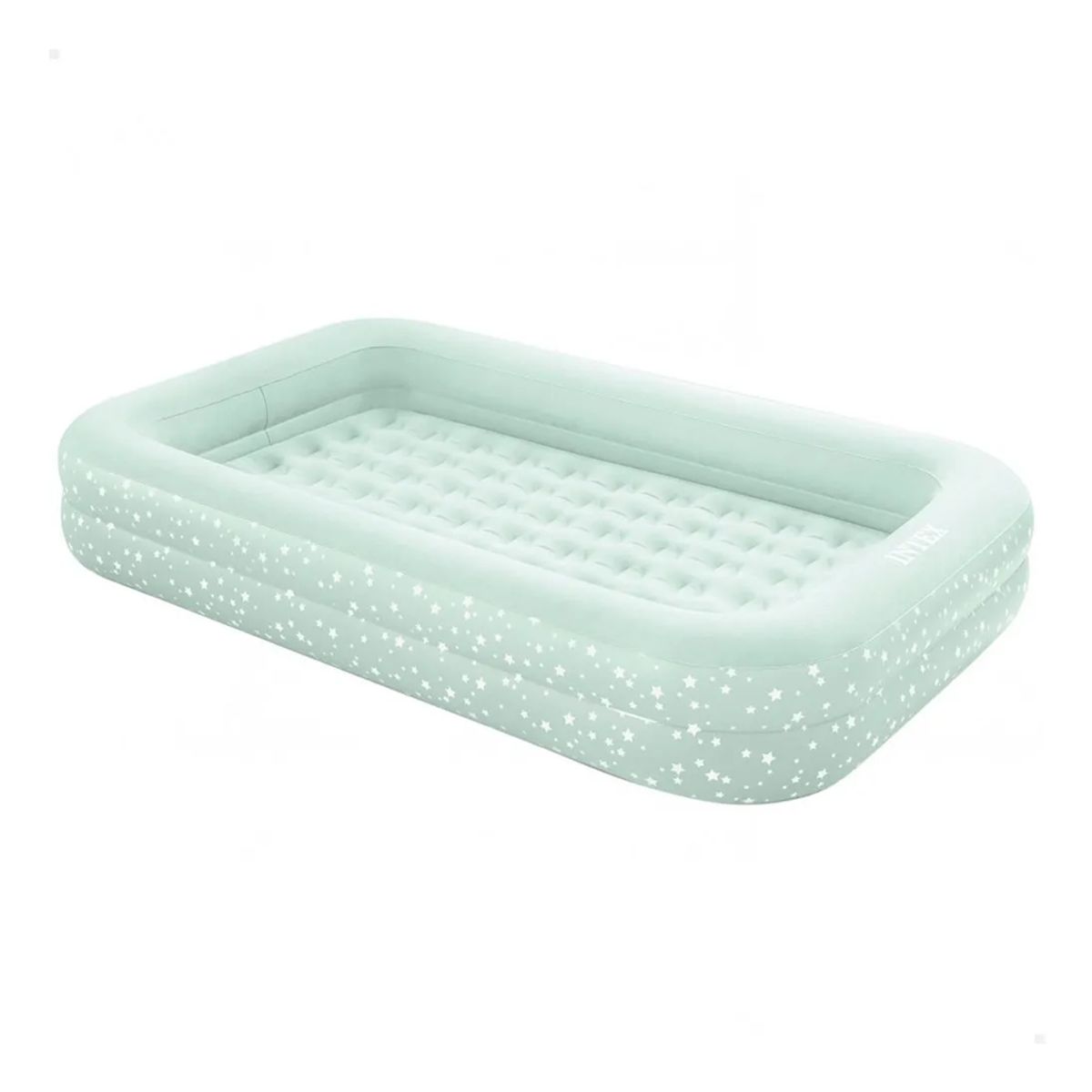 GENERICO - Colchón Inflable Infantil Intex Con Inflador Manual Gris