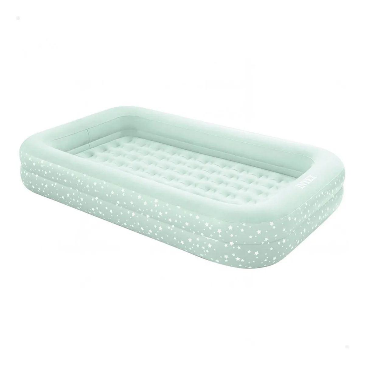 GENERICO - Colchón Inflable Infantil Intex Con Inflador Manual Gris