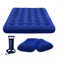 GENERICO - Colchon Inflable 2 Plazas Almohadas E Inflador.