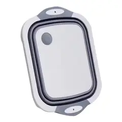 GENERICO - Tabla De Cortar Multifuncional Plegable 2 En 1 Con Drenaje