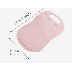 GENERICO - Set 2 Tablas De Picar Ecológica Con Cuchillo Lisa Varios