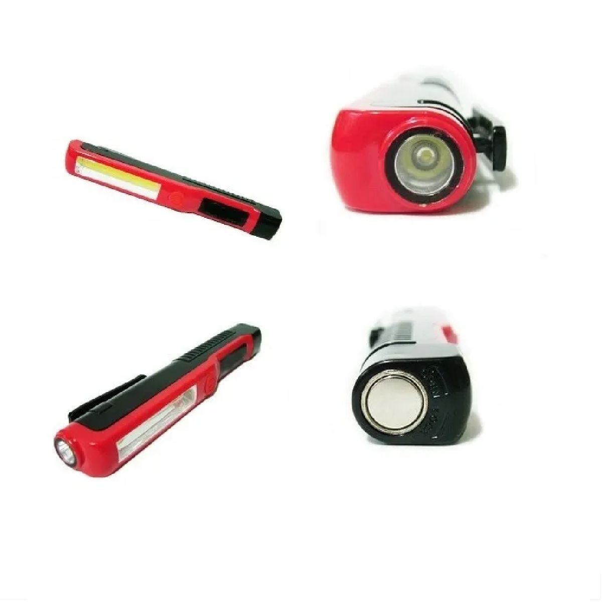 GENERICO - Linterna Led 2 En 1 Con Imán Multiusos Blanco