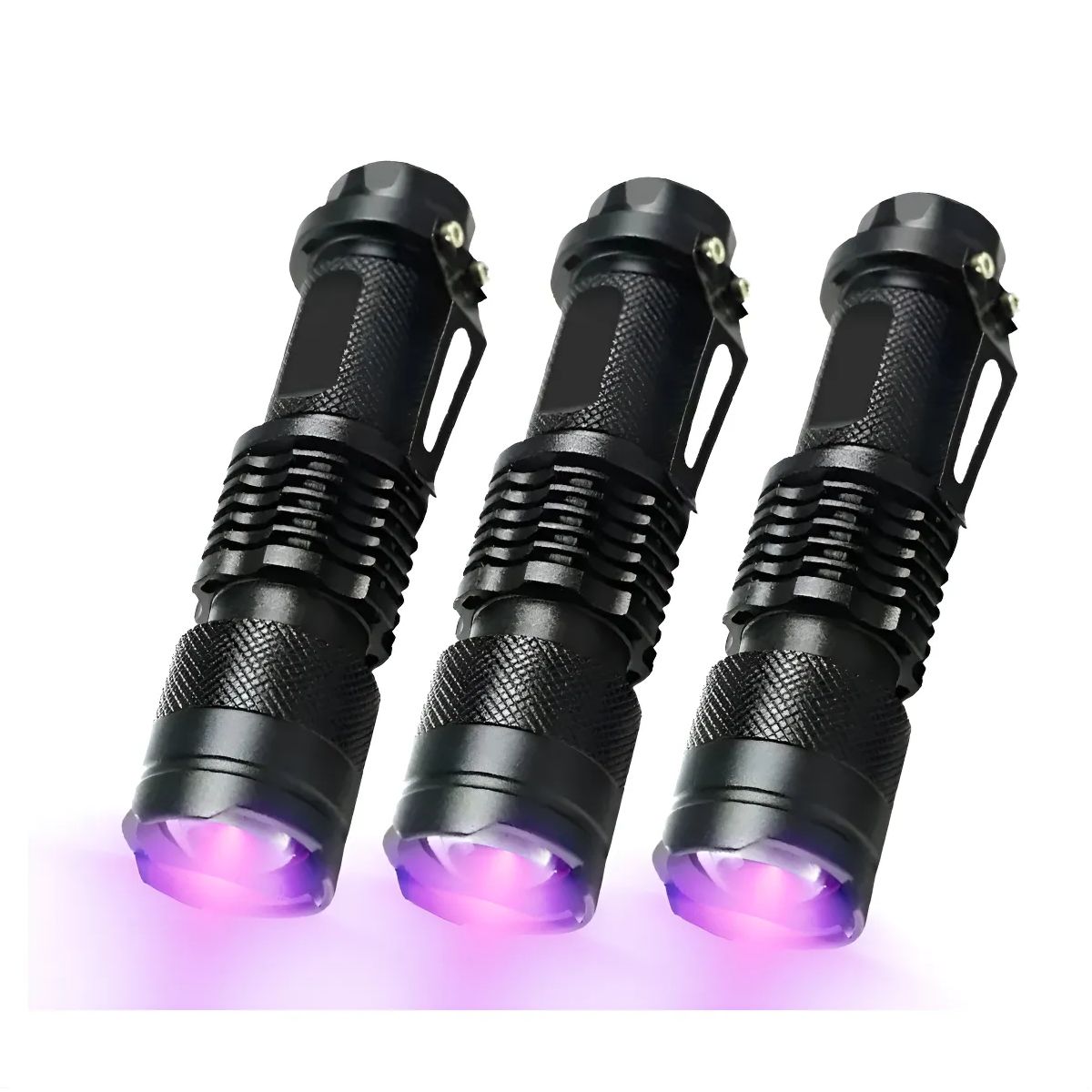 GENERICO - 3 Linterna Luz Ultravioleta Linternas Recargables Linterna