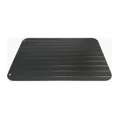 GENERICO - Tabla Para Descongelar Rápido Tabla De Aluminio Carnes Lisa Negro