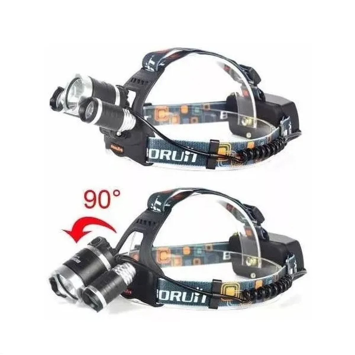 GENERICO - Linterna Frontal Cintillo Led T6 3000lm