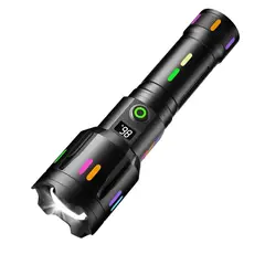 GENERICO - Linterna De Carga 12000 Lúmenes Altos Con Pantalla Potencia