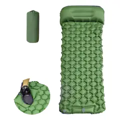 GENERICO - Inflable Colchoneta Camping Individual Con Bomba De Pie