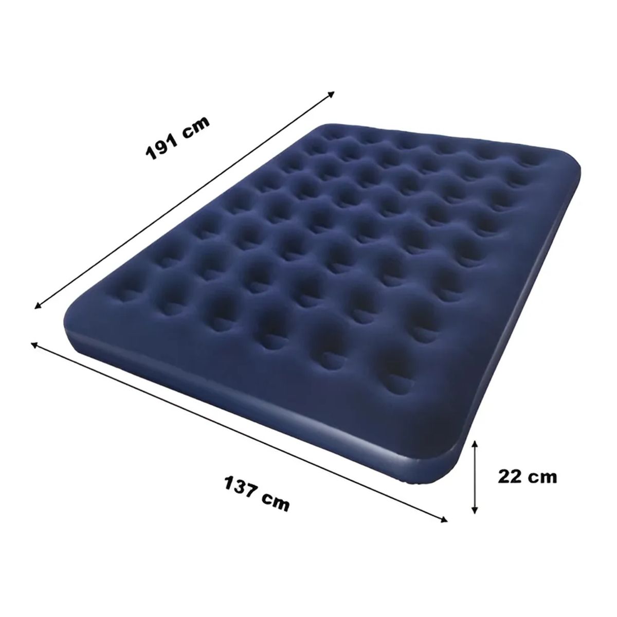 GENERICO - Colchón Inflable Doble Best Way Más 2 Almohadas E Inflador