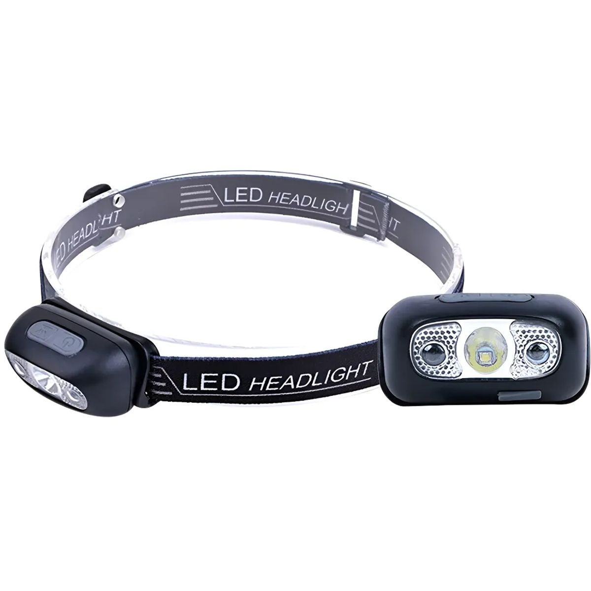 GENERICO - Linterna Frontal Led Brillante Luz Cabeza Con Sensor Blanco