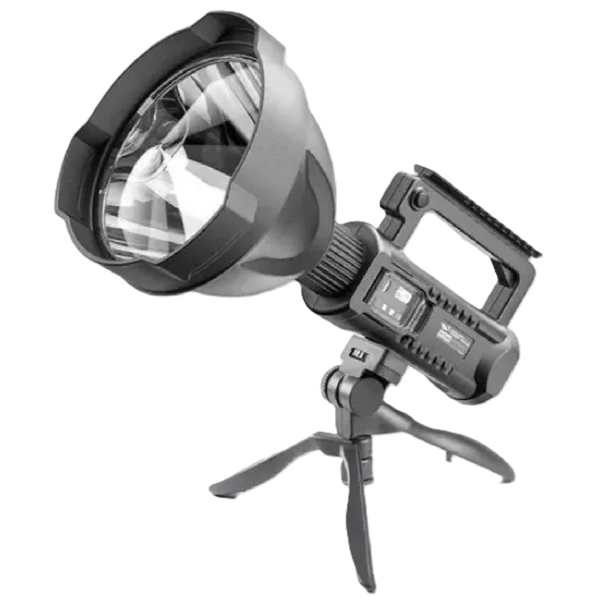 GENERICO - Foco Linterna Led Largo Alcance 600 Metros + Usb + Trípode Blanco