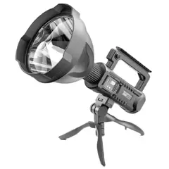 GENERICO - Foco Linterna Led Largo Alcance 600 Metros + Usb + Trípode Blanco