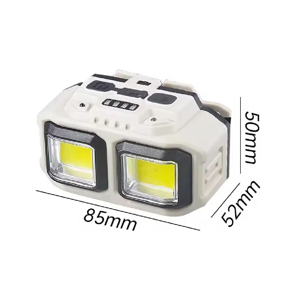 GENERICO - Linterna Frontal Minero Led Roja Y Blanca