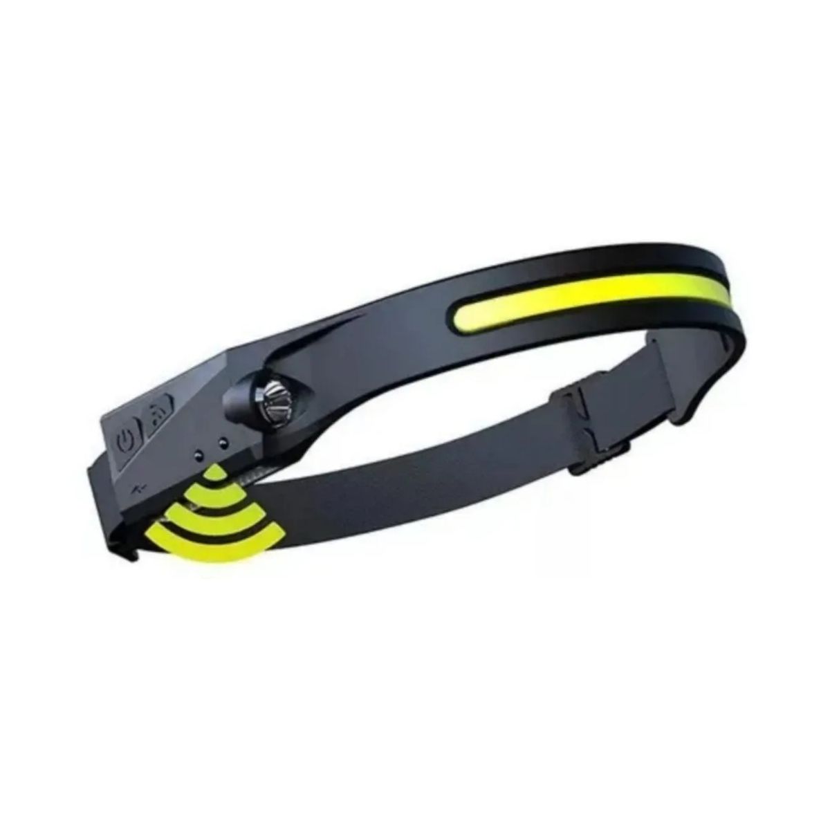 GENERICO - Pack 2 Linterna Led Cintillo Con Sensor Montado En La Cabeza Negro Negro