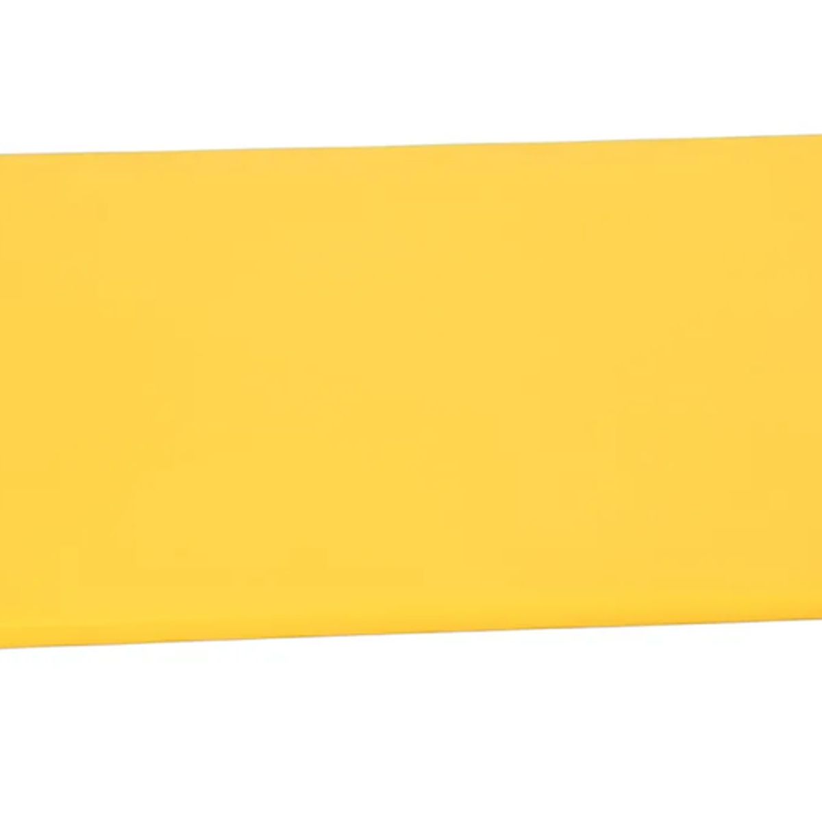 GENERICO - Tabla De Cortar Profesional Amarilla 45x30 Cm 12 Mm Liso Amarillo