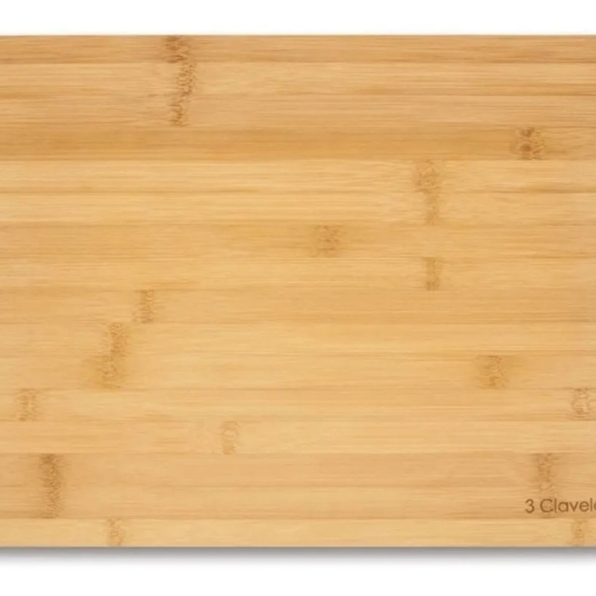 GENERICO - Tabla De Corte Tres Claveles Bambu  4666 Cocina 40x30 Cm Marrón