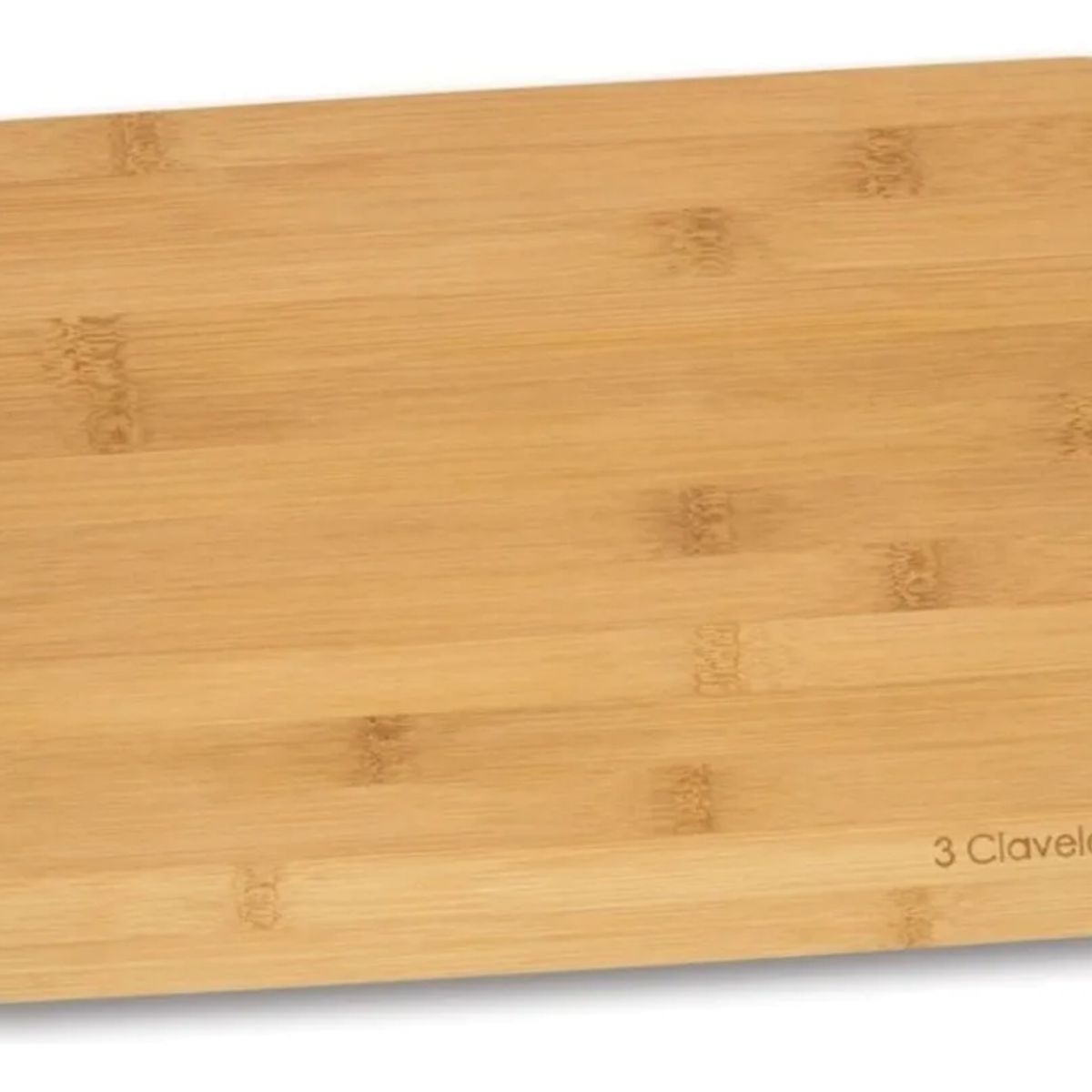 GENERICO - Tabla De Corte Tres Claveles Bambu  4665 Cocina 33 X 23 Cm Marrón