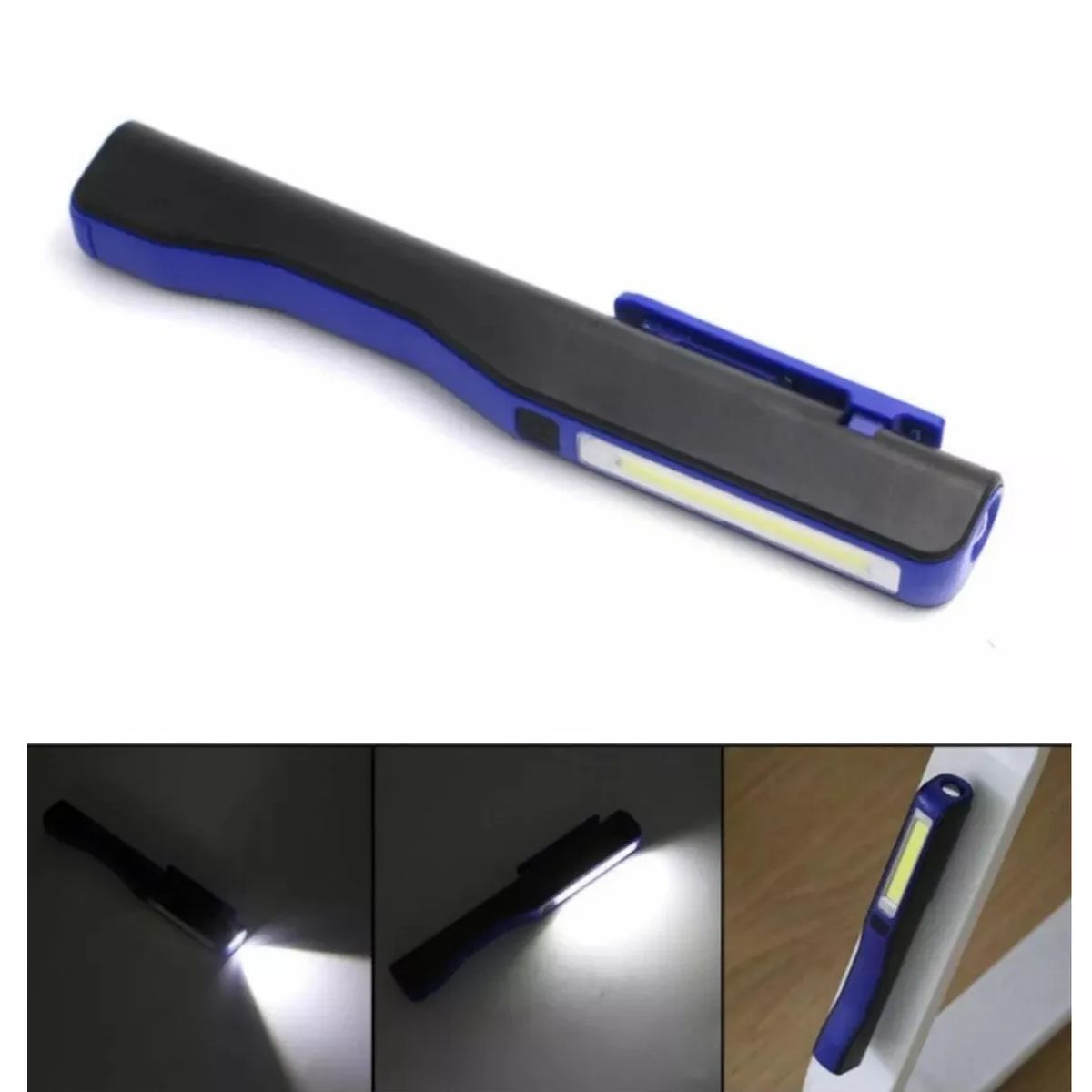 GENERICO - Linterna Led Cob Magnética Multifución 2 En 11809 Blanco