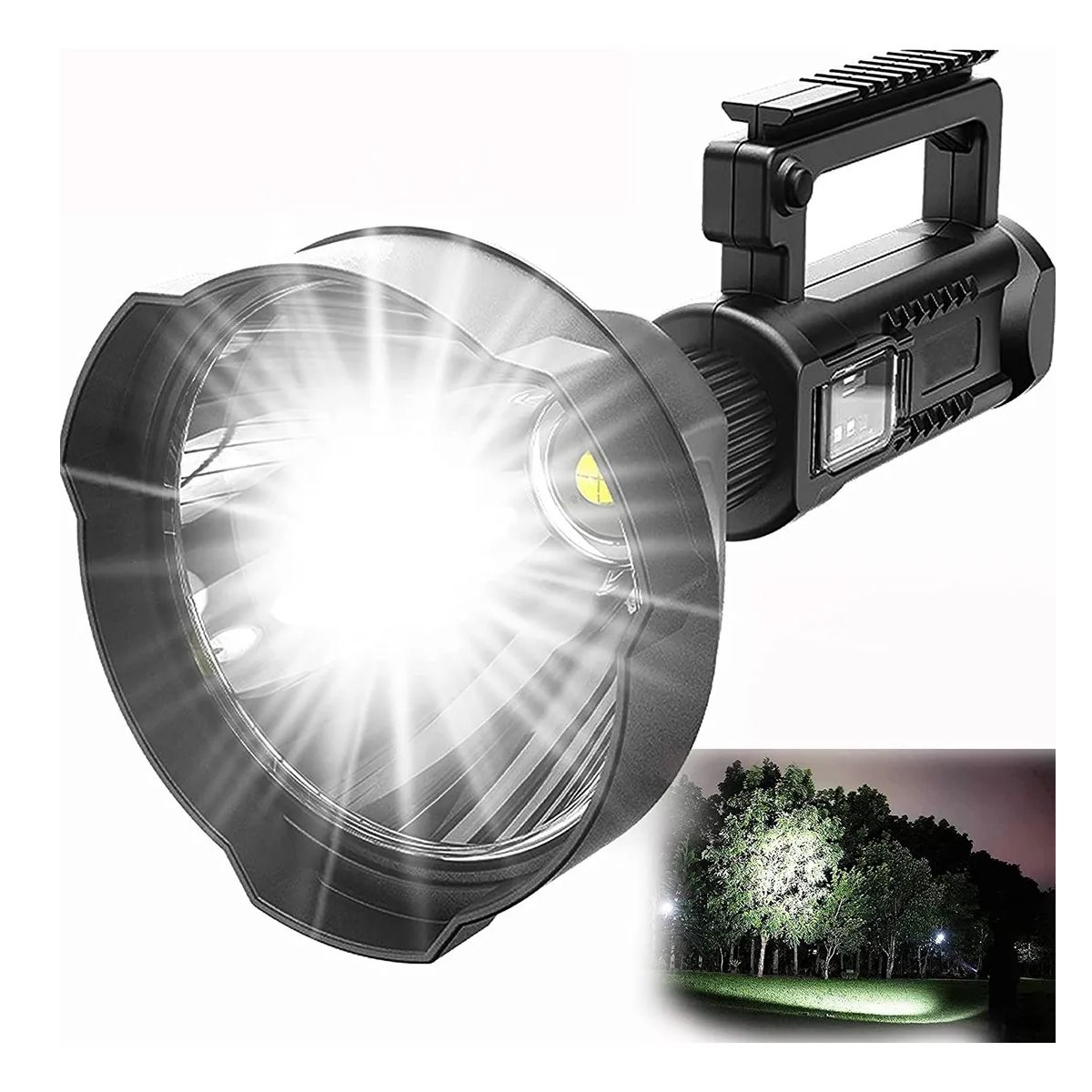 GENERICO - Portátil Foco Linterna Camping Led Largo Alcance+usb+tripode