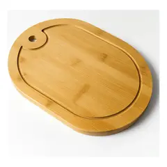 GENERICO - Tabla Bandeja Para Picar Cortar Picoteo De Madera Ovalada