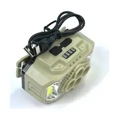 GENERICO - Linterna De Cabeza Potente Recargable Hx-815 Blanco Beige