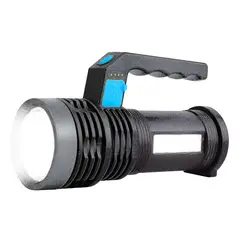 GENERICO - Linterna Tactica Led Multifunción Recargable Blanco