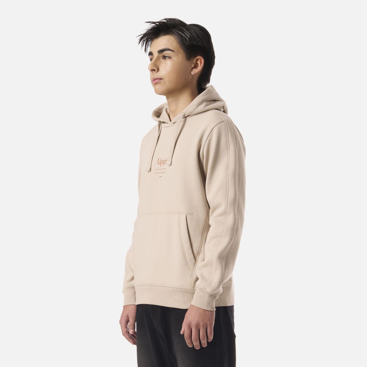 LIPPI - Polerón Teen Boy Ulmo Mid Point Hoody Sweatshirt Beige Lippi
