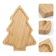 GENERICO - Tabla Picoteo Árbol Bambú Picnic Compartir Aperitivo 28cm
