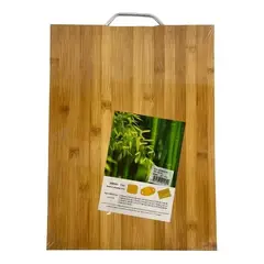 GENERICO - Tabla Bambú Para Cortar Picar Carne Verduras Asado 24x34cm