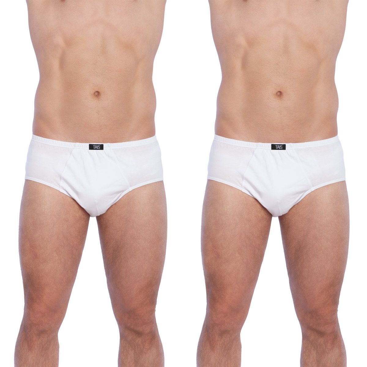 TAIS - Slip Clásico Bi-Pack Blanco Tais