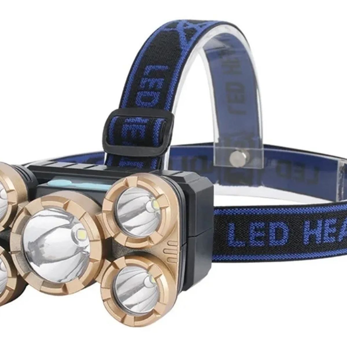 GENERICO - Linterna Led Minero Cabeza Cintillo Usb Led T6 Cree Recarga