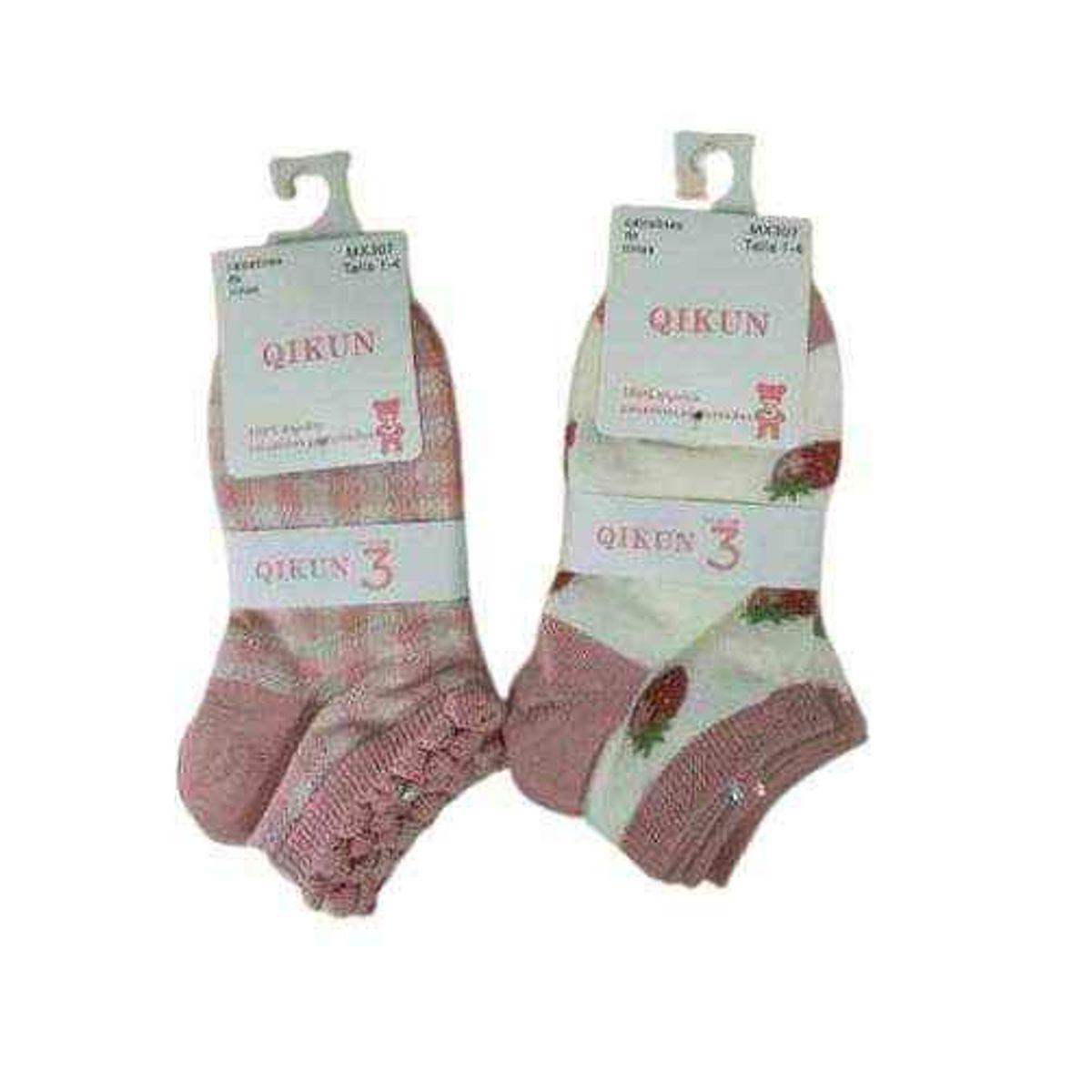 GENERICO - Pack 6 pares calcetines surtidos para bebe y niño 1 año a 4 años