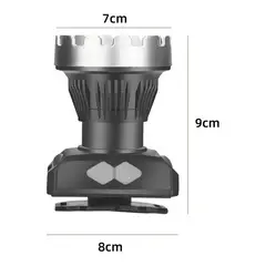 GENERICO - Linterna Led Minero Cabeza Cintillo Usb Led Xhp50 Recarga