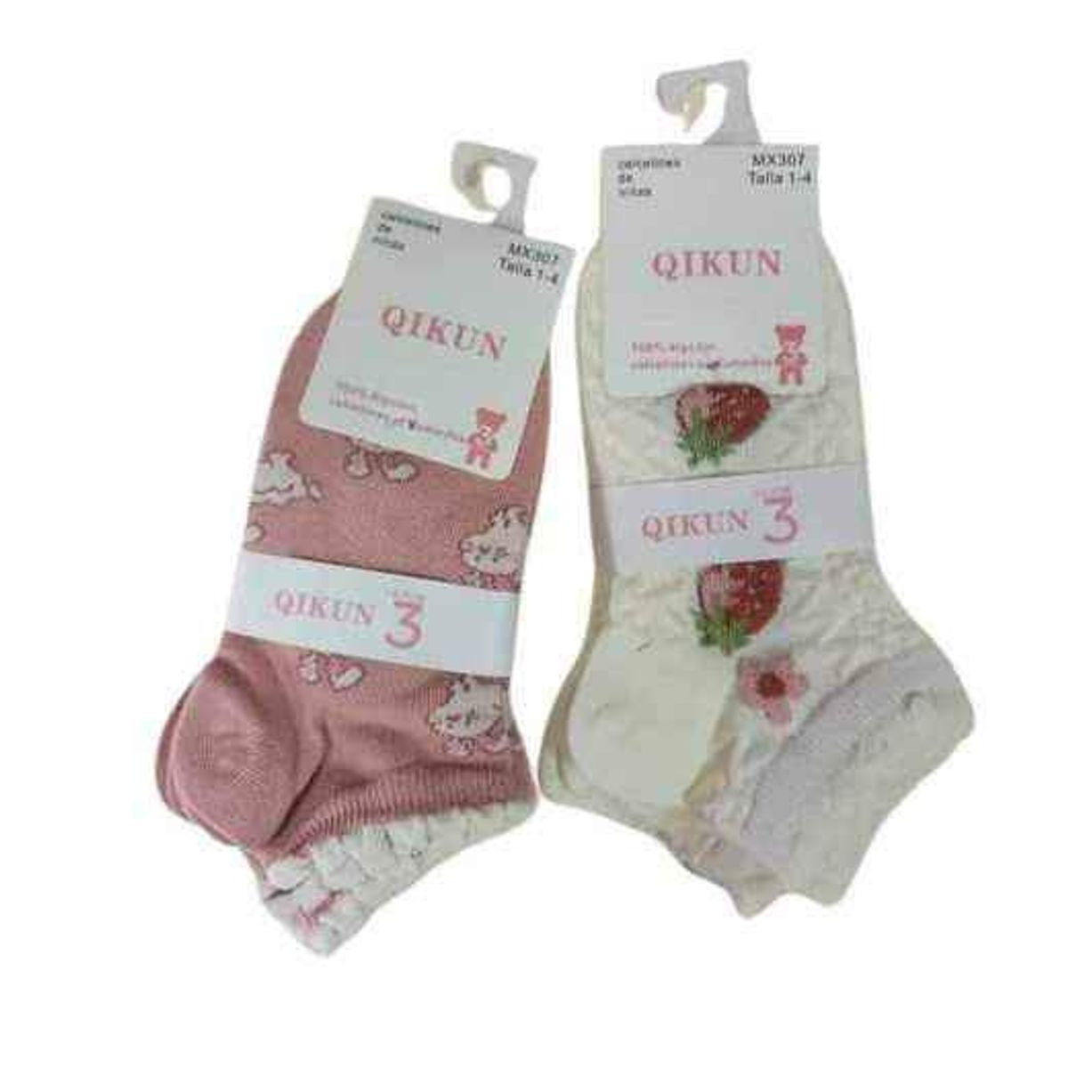 GENERICO - Pack 6 pares calcetines surtidos para bebe y niño 1 año a 4 años