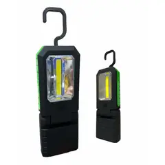 GENERICO - Pack 12 Unidades De Linternas 1 Cob 3 Led Con Imán Y Gancho Blanco