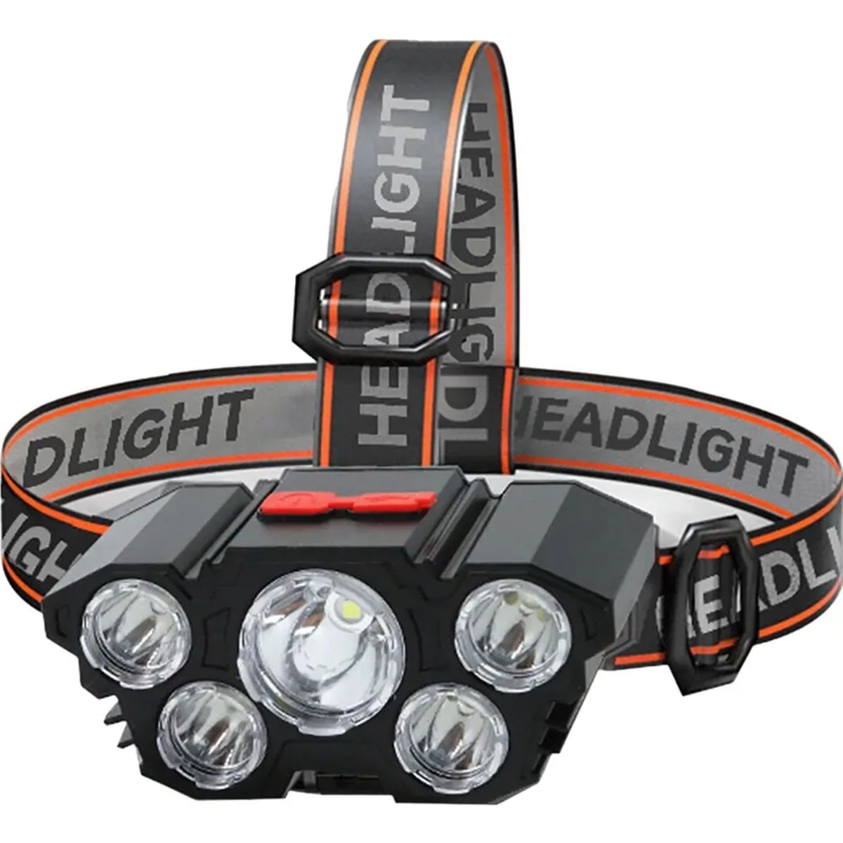 GENERICO - Linterna Super Brillante Minero 5 Led Irm T21 Banda Elástica Blanco