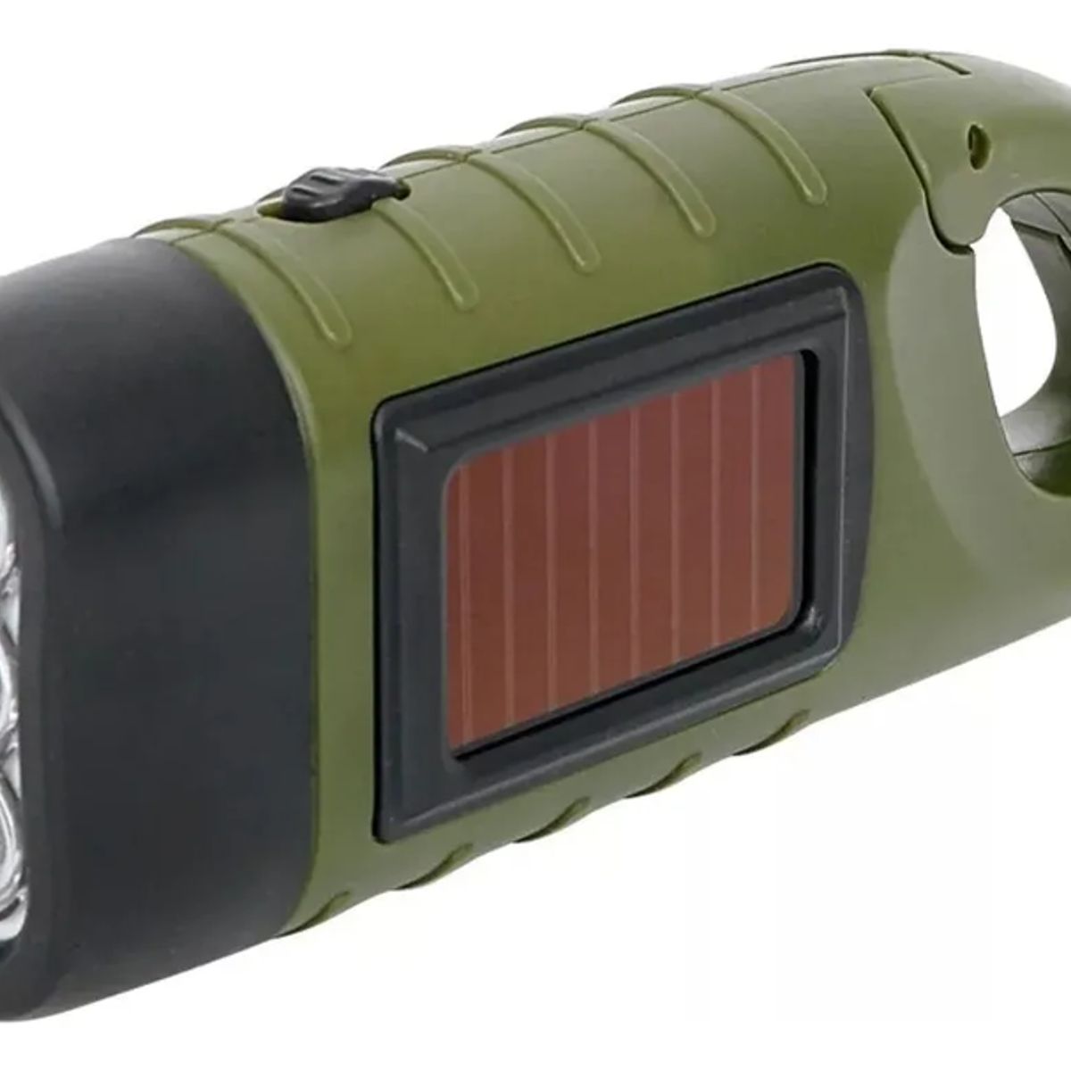 GENERICO - Linterna Outdoor Recargable Con Dinamo Y Por Energia Solar