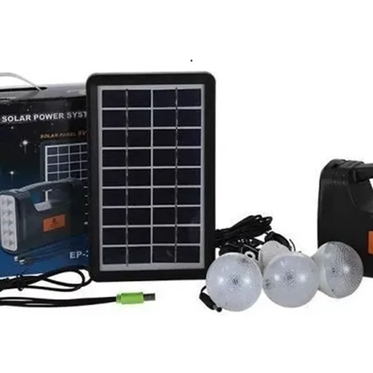 GENERICO - Kit De Energía Solar Sistema De Iluminación Multiuso Camping