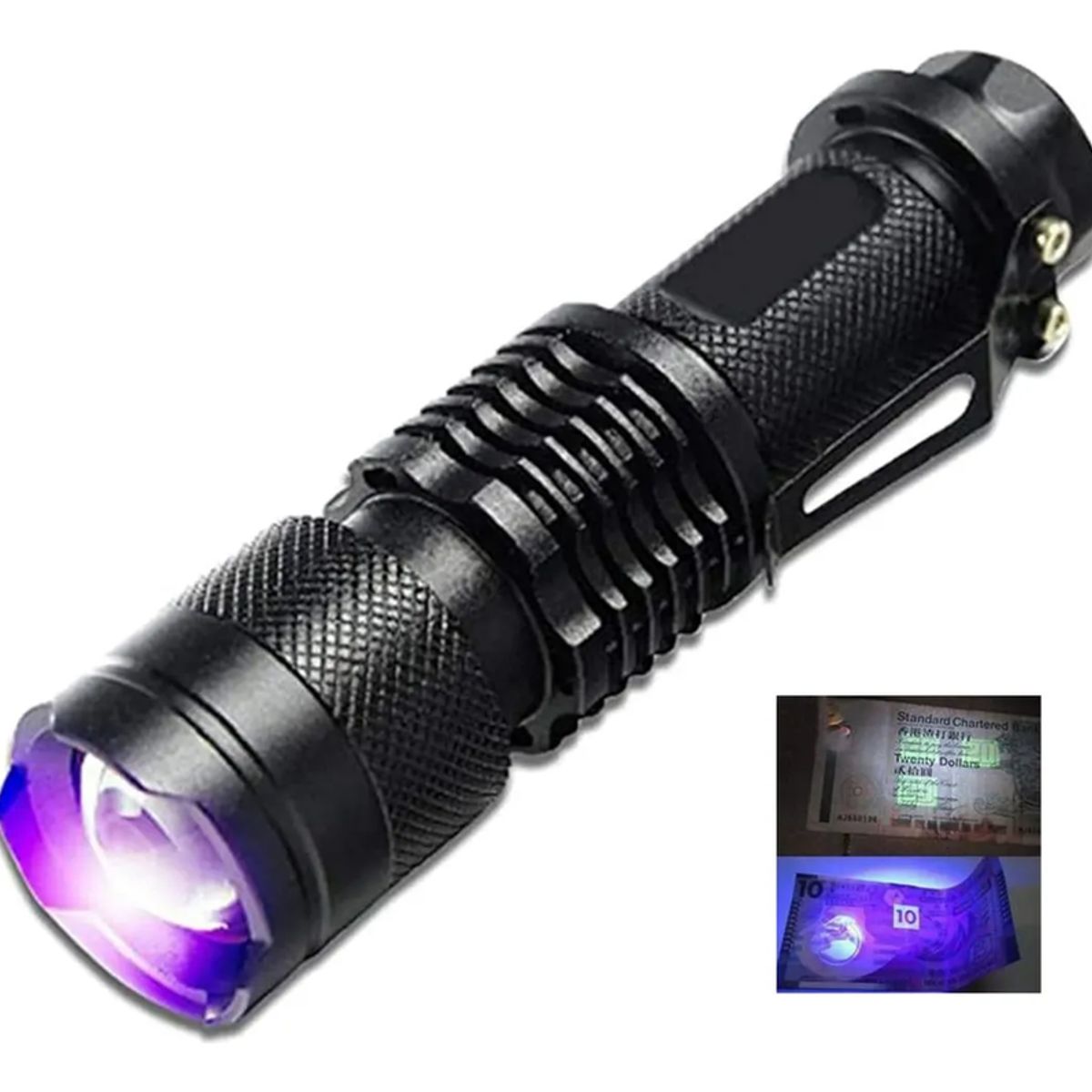 GENERICO - Uv-ultravioleta Led Linterna Para Detección Falsificaciones