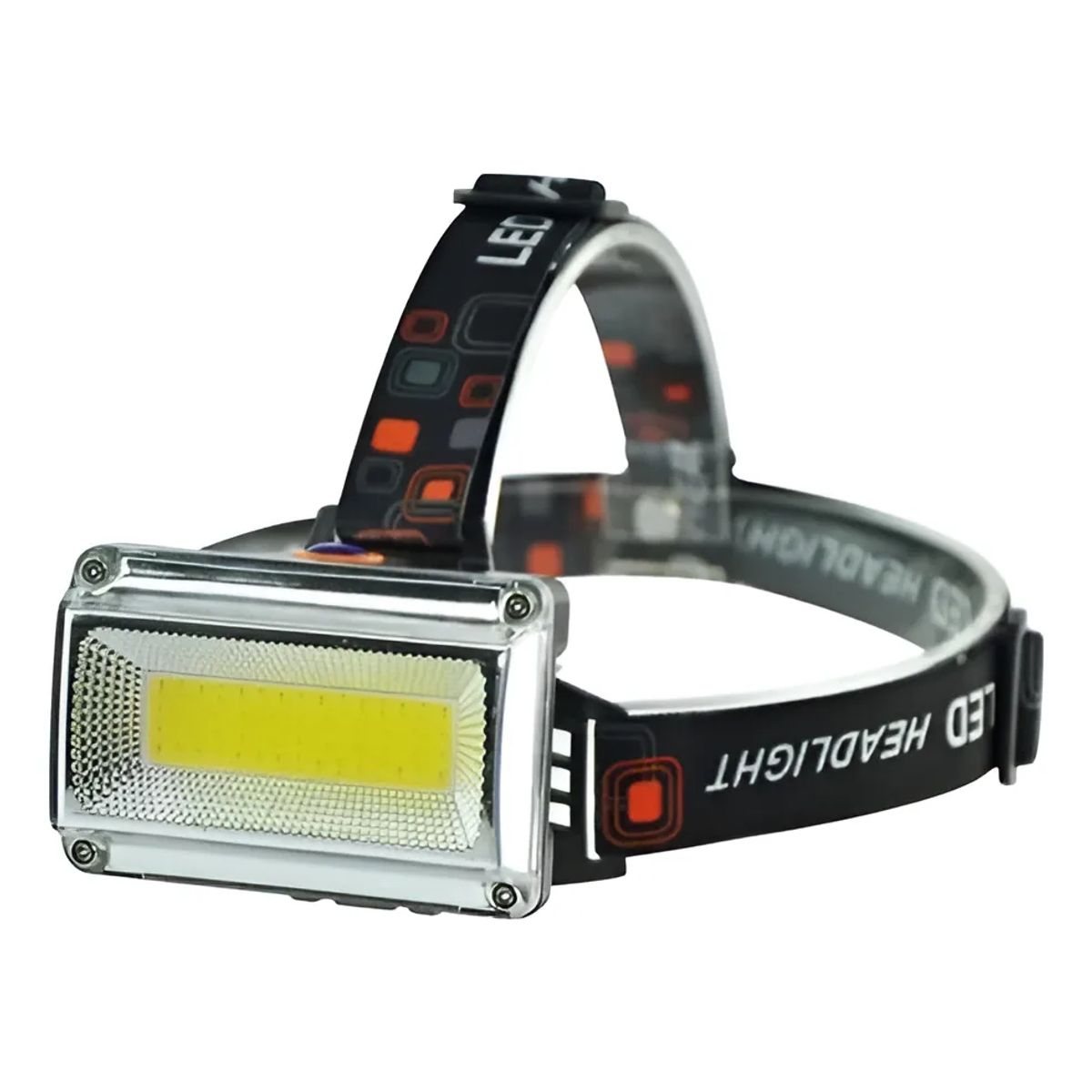GENERICO - Foco Minero Linterna Cabeza 4 Tipos Luz Led Frontal Usb Blanco Negro