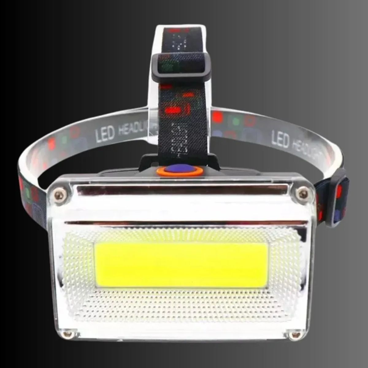 GENERICO - Foco Minero Linterna Cabeza 4 Tipos Luz Led Frontal Usb Blanco Negro