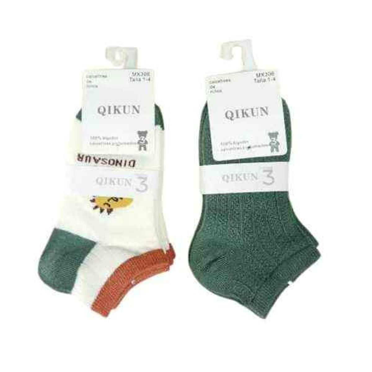 GENERICO - Pack 6 pares calcetines surtidos para bebe y niño 1 año a 4 años