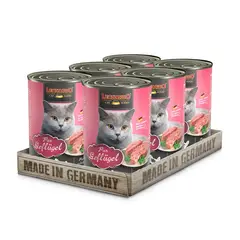 CAT FOOD LEONARDO - Alimento Leonardo Ave Pack x 6 Latas 400gr