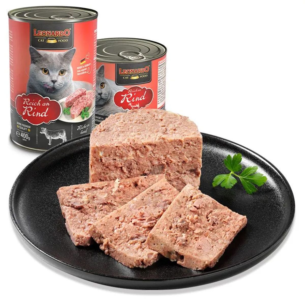 CAT FOOD LEONARDO - Alimento Leonardo Lata Ternera Para Gato 200gr