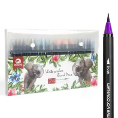 GENERICO - Marcadores Acuarela Punta Pincel Mobee 24 Colores