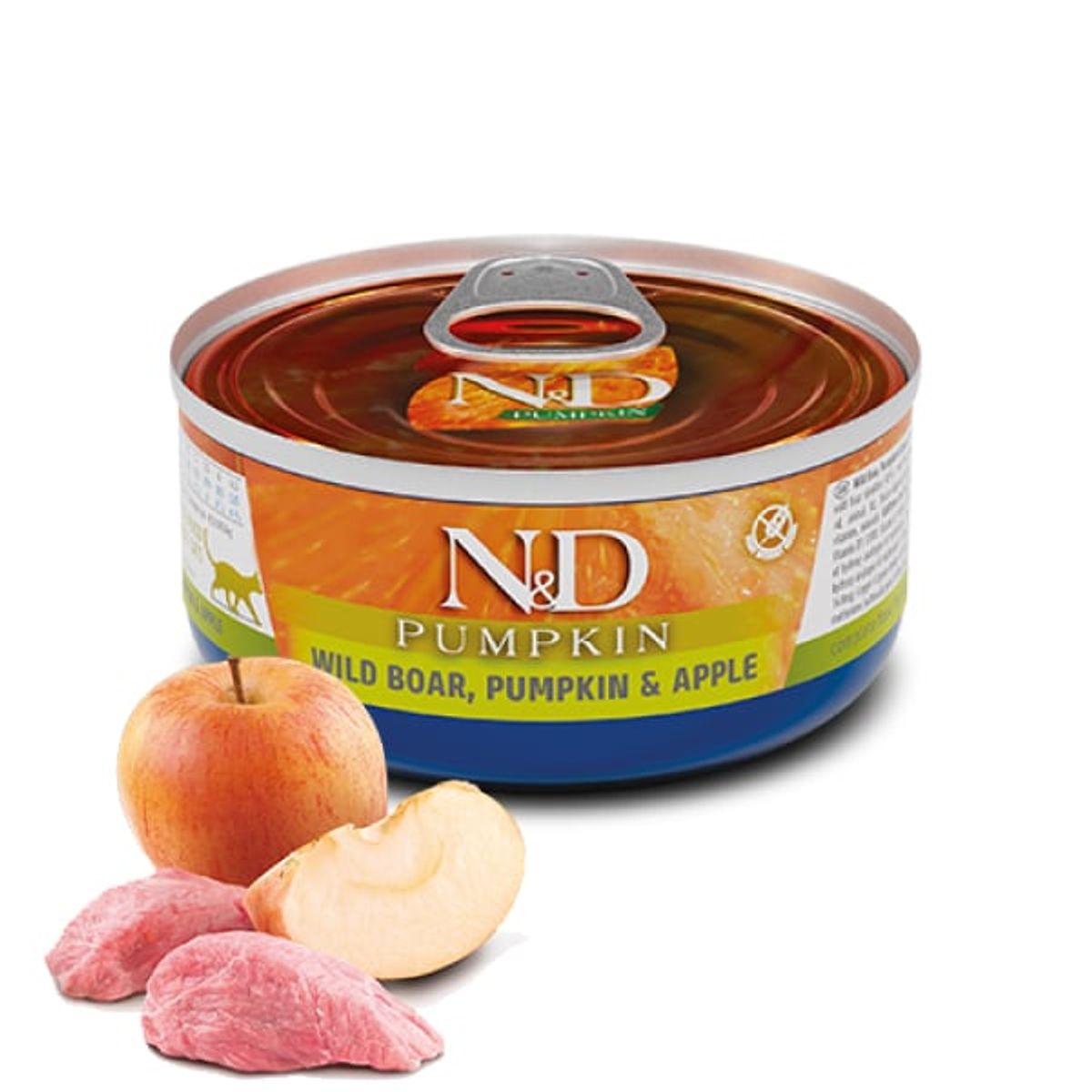 N&D - Alimento N&D Prime Lata Jabalí y Manzana Para Gato 80gr