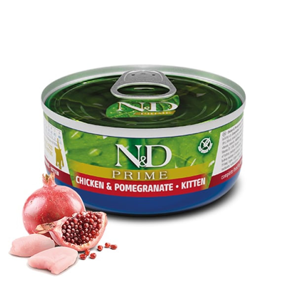 N&D - Alimento N&D Prime Lata Pollo y Granada Kitten Gatitos 80gr