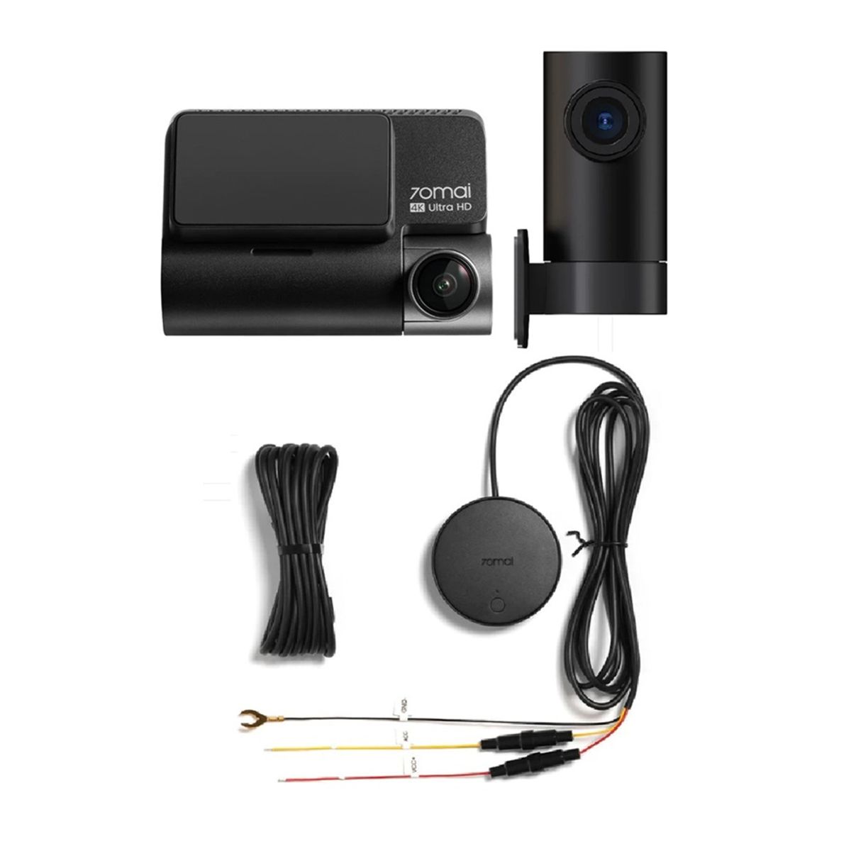 70MAI - Set doble Cámara para vehículo 4k HDR, GPS, ADAS, WIFI y visión nocturna 70mai A810-2 + Kit UP 04