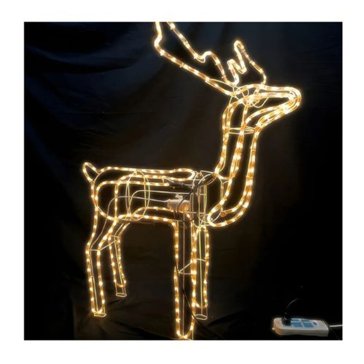 GENERICO - Reno Navideño Con Movimiento Luces Led Decoracion Navidad Amarillo Calido